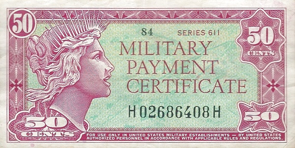 UNITED STATES OF AMERICA 50 Cents 1964 Pick M53 collectible banknote