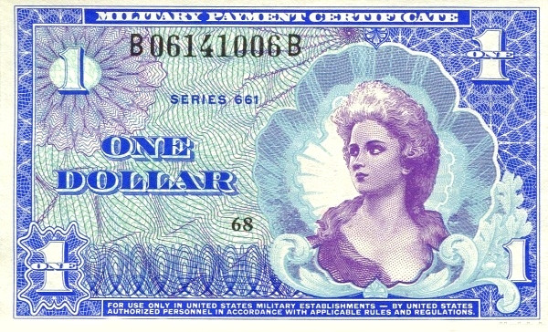 UNITED STATES OF AMERICA 1 Dollar 1968 Pick M68 collectible banknote