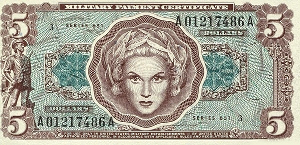 UNITED STATES OF AMERICA 5 Dollars 1969 Pick M73 collectible banknote