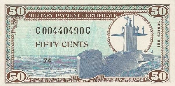UNITED STATES OF AMERICA 50 Cents 1969 Pick M78 collectible banknote