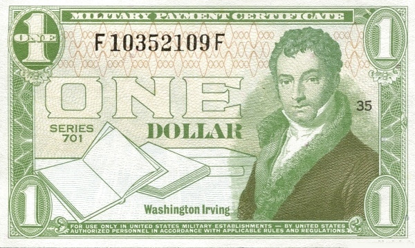 UNITED STATES OF AMERICA 1 Dollar 1970 Pick M103 collectible banknote
