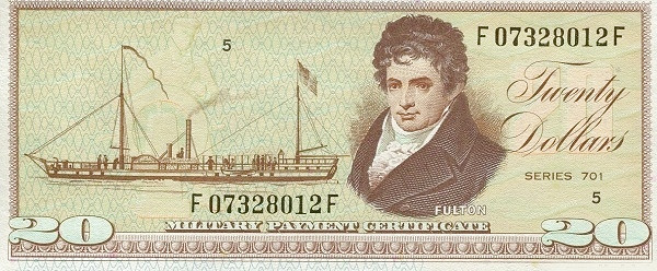 UNITED STATES OF AMERICA 20 Dollars 1970 Pick M106 collectible banknote