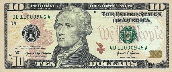 UNITED STATES OF AMERICA 10 Dollars 2021 Pick 552 collectible banknote