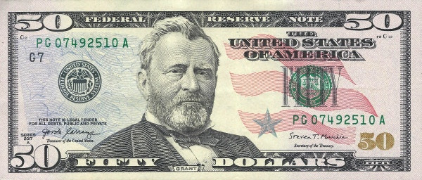 UNITED STATES OF AMERICA 50 Dollars 2017 Pick 547 collectible banknote