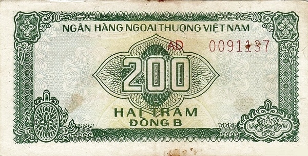 VIETNAM 200 Ð 1987 Pick FX4 collectible banknote