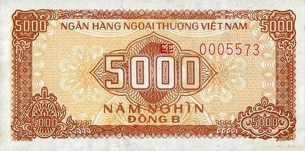 VIETNAM 5000 Ð 1987 Pick FX7 collectible banknote