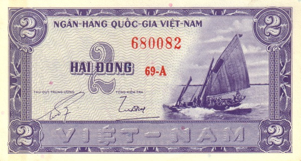 VIETNAM (SOUTH) 2 Dong 1955 Pick 12