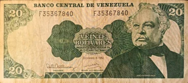 Venezuela 20 Bolivares 1992 | VF | Pick 63d