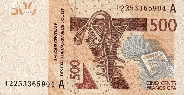 WEST AFRICAN STATES – CÔTE D’IVOIRE / IVORY COAST 500 Francs 2012 Pick 119A collectible banknote