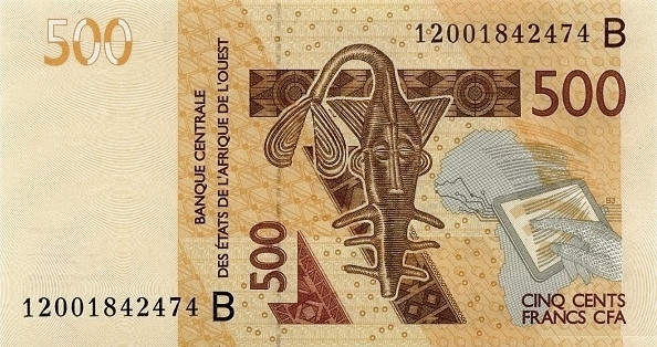 WEST AFRICAN STATES – BÉNIN 500 Francs 2012 Pick 219B collectible banknote