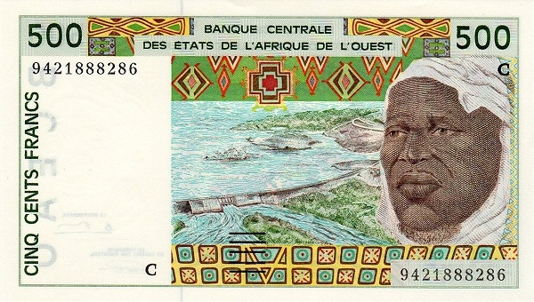WEST AFRICAN STATES – BURKINA FASO 500 Francs 1991 Pick 310C collectible banknote