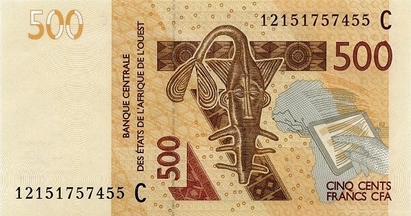 WEST AFRICAN STATES – BURKINA FASO 500 Francs 2012 Pick 319C collectible banknote