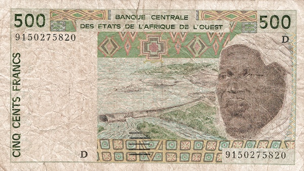 WEST AFRICAN STATES – MALI 500 Francs 1991 Pick 410D collectible banknote