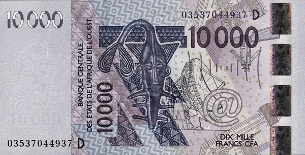 WEST AFRICAN STATES – MALI 10000 Francs 2003 Pick 418D collectible banknote