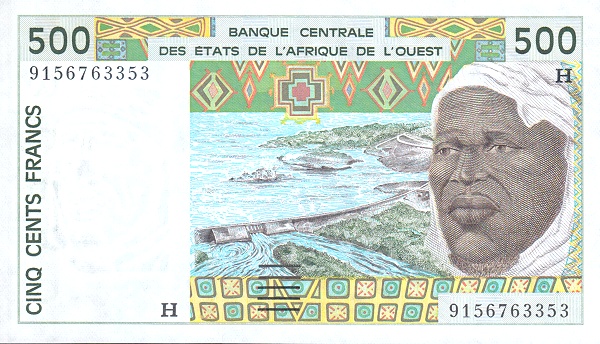 WEST AFRICAN STATES – NIGER 500 Francs 1991 Pick 610H collectible banknote