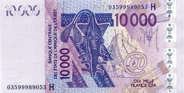 WEST AFRICAN STATES – NIGER 10000 Francs 2003 Pick 618H collectible banknote