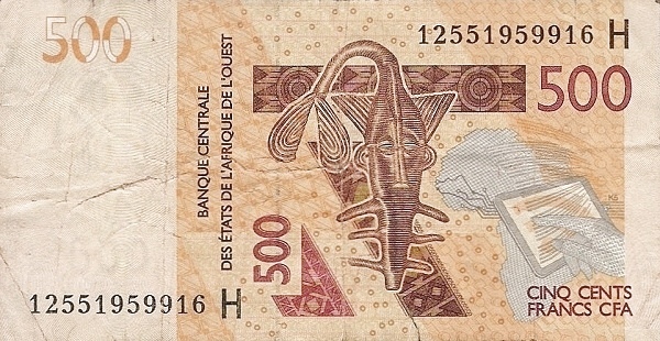 WEST AFRICAN STATES – NIGER 500 Francs 2012 Pick 619H collectible banknote