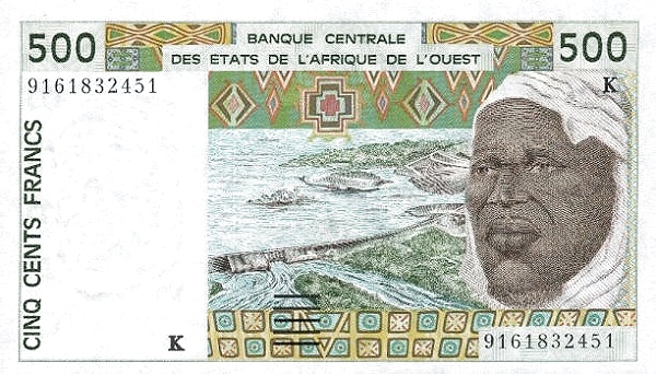 WEST AFRICAN STATES – SENEGAL 500 Francs 1991 Pick 710K collectible banknote