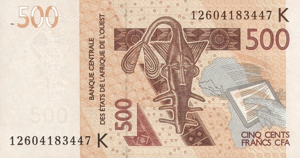 WEST AFRICAN STATES – SENEGAL 500 Francs 2012 Pick 719K collectible banknote
