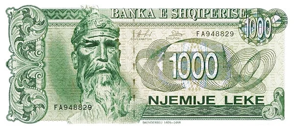 ALBANIA 1000 Leke 1995 Pick 61 collectible banknote