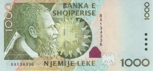 ALBANIA 1000 Leke 2007 Pick 73 collectible banknote