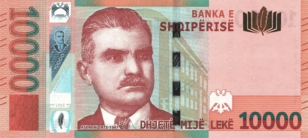 ALBANIA 10000 Leke 2019 Pick 81 collectible banknote