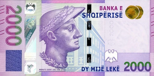 ALBANIA 2000 Leke 2020 Pick 79 collectible banknote