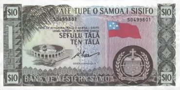 Western Samoa 5 Pounds 1963 | Pick 15CS | UNC | W/ Prefix Reprint 2020